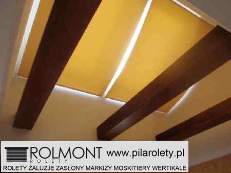 Złotów zasłony rzymskie